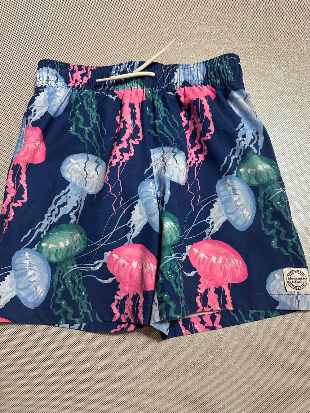 abercrombie kids White Mesh Lined Swim Shorts